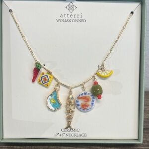 Atterri | Italian Tapas Ceramic Charm Necklace ✨